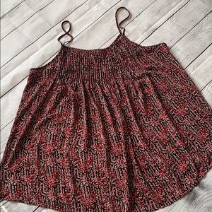 LOFT Mixed Media Spaghetti Strap Top in Size XL